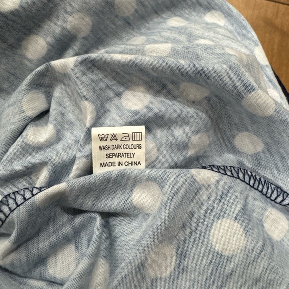 Blue Polka-dot Sundress with Button Front - Picture 8 of 12